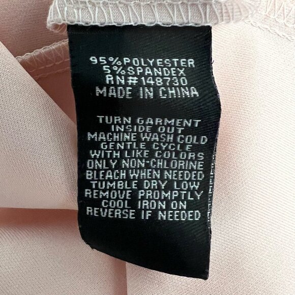 Sami & Dani Womens Sheath Dress Pink Blush Stretch Square Neck Cold Shoulder 6 - Picture 10 of 11